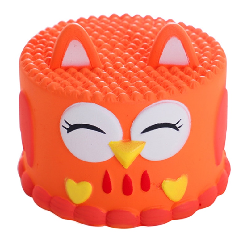 Jumbo Cute Owl Cake Squishy Simulation Bread Cake Scented Slow Rising Squeeze Toy Stress Relief for Kid Xmas 10*8.5