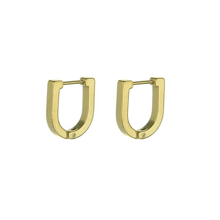 1 Pair Men's Stainless Steel Hoop Earrings, Viking Runes Black Earrings For Men/Women: Black Zinc Plated