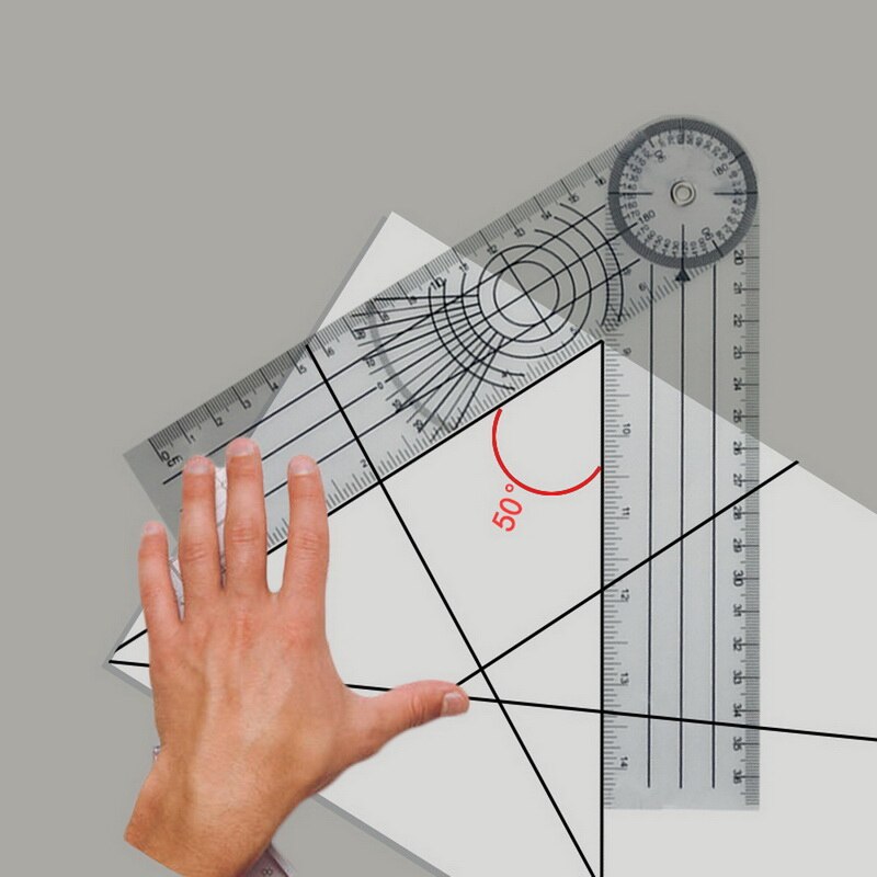 Spinal Ruler 360 Degree Measuring Tool Spinals Goniometer Protractors Multi-Ruler Goniometer Angle