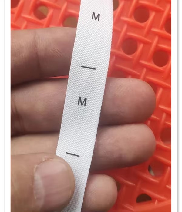 50 stuks Wit katoen Dubbele Maat Label voor volwassen XS/S S/M M/L L/XL XL/2XL Print Doek Maat Etiketten: Gun Metal