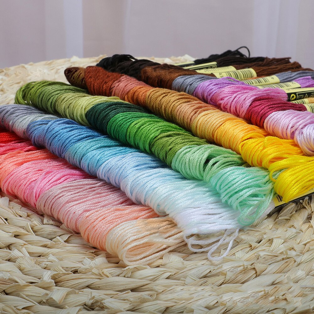 24/36/50/100Pcs Colorful Embroidery Thread 800cm Cross Stitch DIY Art rafts Floss Sewing Threads Handkitting Tools