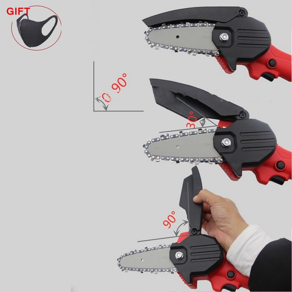 Portable Electric Pruning Saw Electric Saws Woodworking Electric Saw Garden Logging Mini Electric Chain Saw Lithium Battery