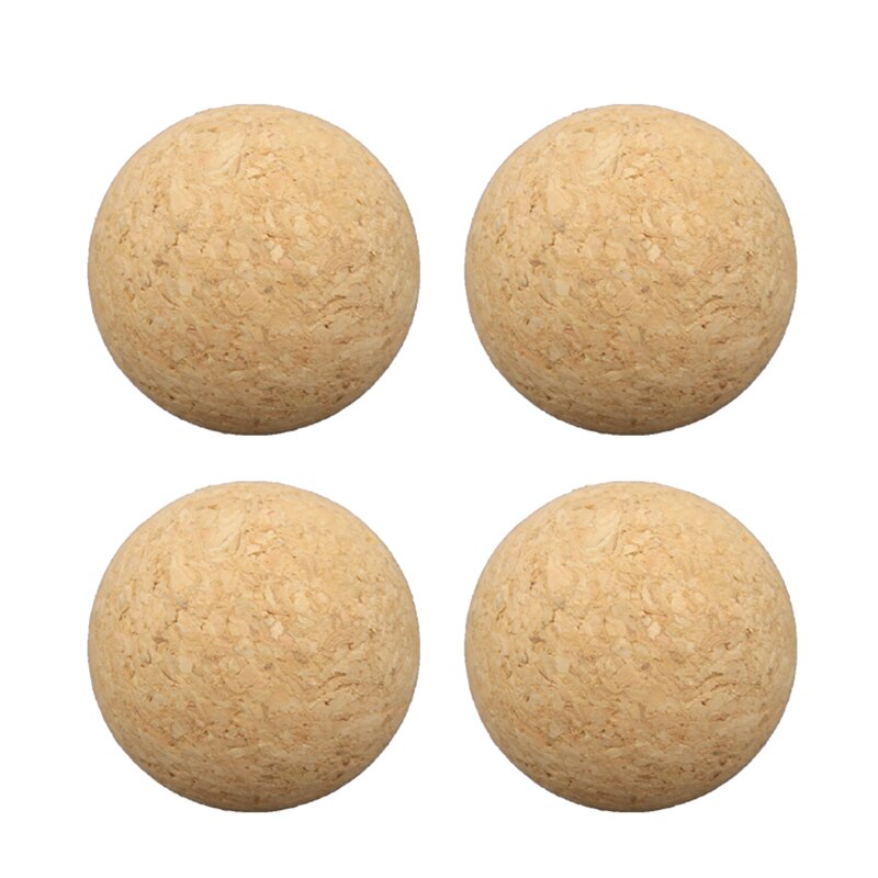 6 Pcs 36mm Foosball Table Cork Solid Wood Ball Table Football Accessories Indoor Table Soccer Sport Games Toys Mini Soccer Toy