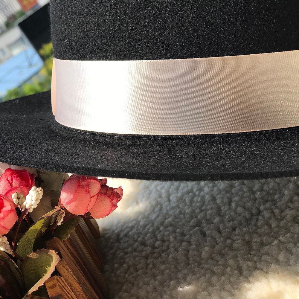 Fedora hatte til mænd kvinder 100%  australske uldfilt bred kant hat læder bælte knusbar pakke