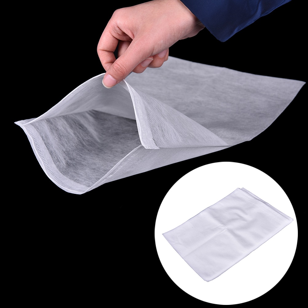 4 stk genanvendelig nylon mesh stamme te frugtkød juice gelé mad nødde mælk filter skærm net perkolator pose stof poser hvid 23*30cm stk.