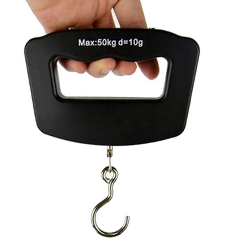 Pequeña báscula electrónica portátil Mini balanza electrónica LCD electrónica Digital maleta de viaje bolsa balanza para colgar equipaje 1 Uds: 50kg