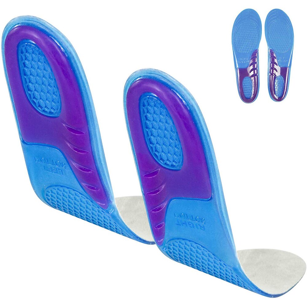 Full Length Orthotics Shoe Inserts Cushion Soles for Heels Arch Support Plantar Fasciitis Massaging Flat Feet