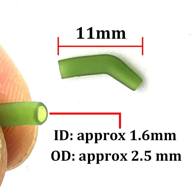 30 Stuks Karpervissen Haak Kickers D Rig Kicker Aligners Haken Mouwen Rigs Accessoires End Terminal Tackle