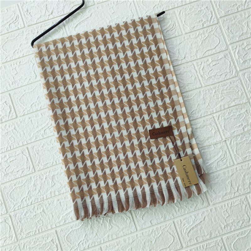 Pied-de-poule geruite sjaal voor dames, warmere winter kasjmier pashmina sjaals, dikke dekens, omslagdoeken, foulards, sjaals, bandana's: Zie grafiek 4