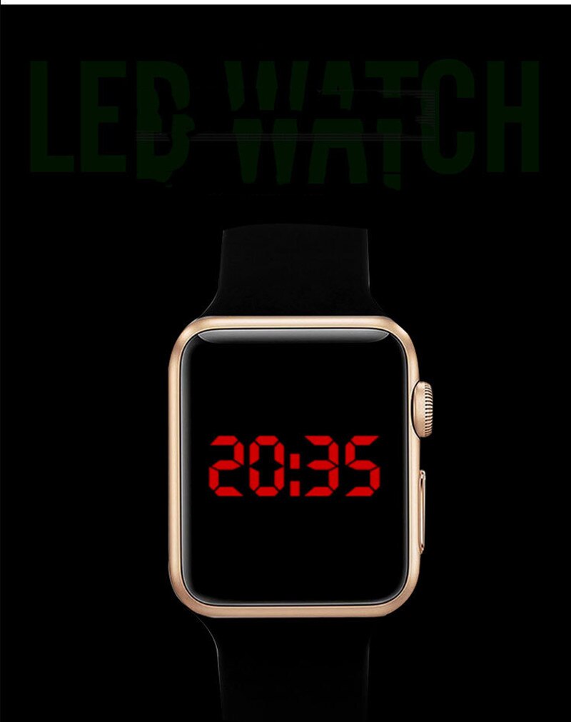 Femmes sport montres LED hommes montre numérique garçon ank fille Silicone montres horloges électroniques Hodinky numérique relogio