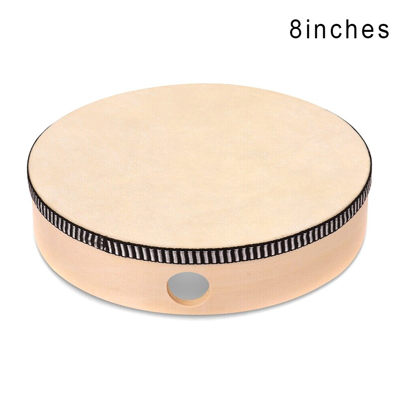 Tambor de mano de madera para niños, juguete de percusión, marco de madera, juego de música, SEC88
