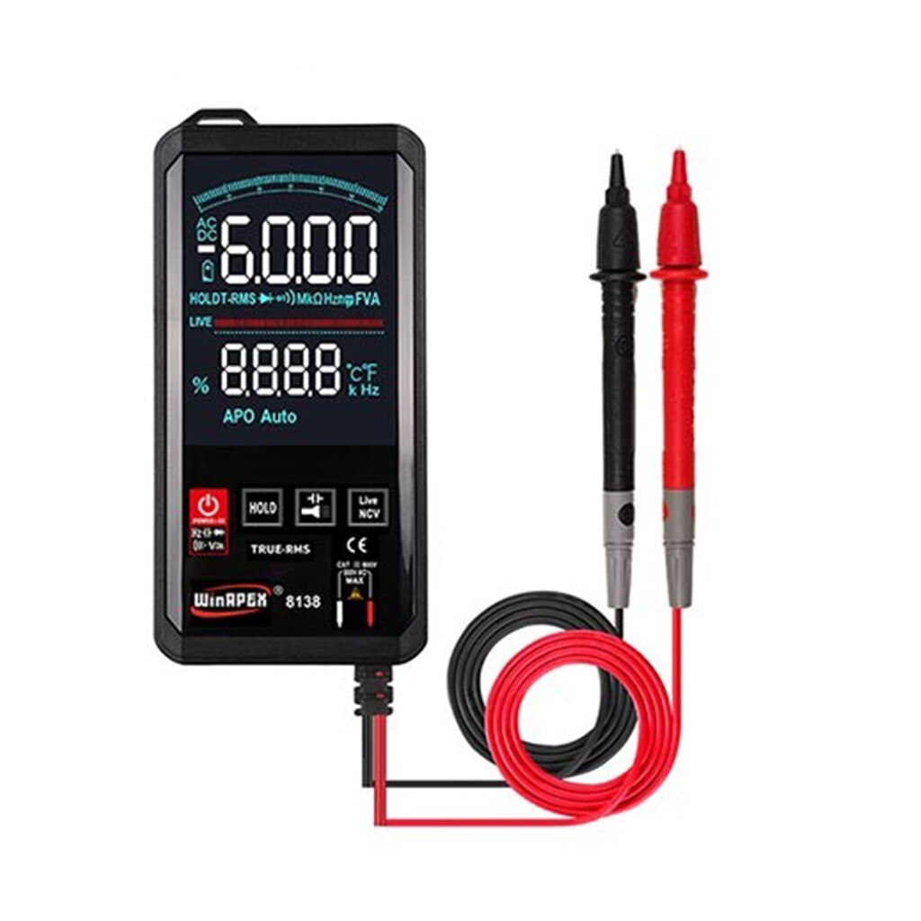 Pocket-sized 3/5/6-digit Digital Multimeter Meter Testers Automotive Electrical Transistor Peak Tester Capacitance Meter#0826PJR