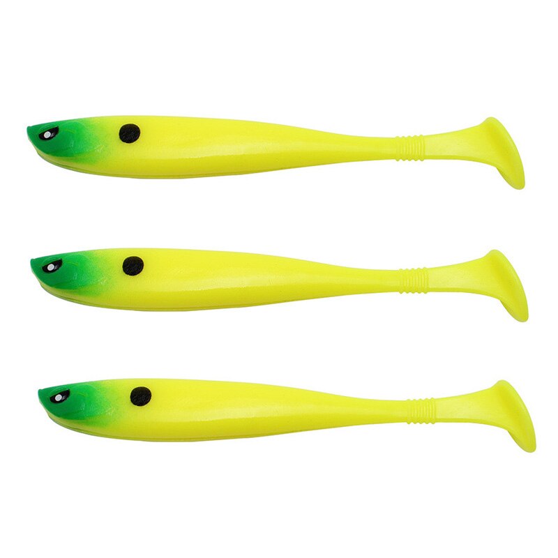 3 kpl 10g 13cm viehettä pehmeä syötti jigi vaapu shad swimbaits keinotekoinen silikoni syötti jigipää kalastus kumikala viehe: 5