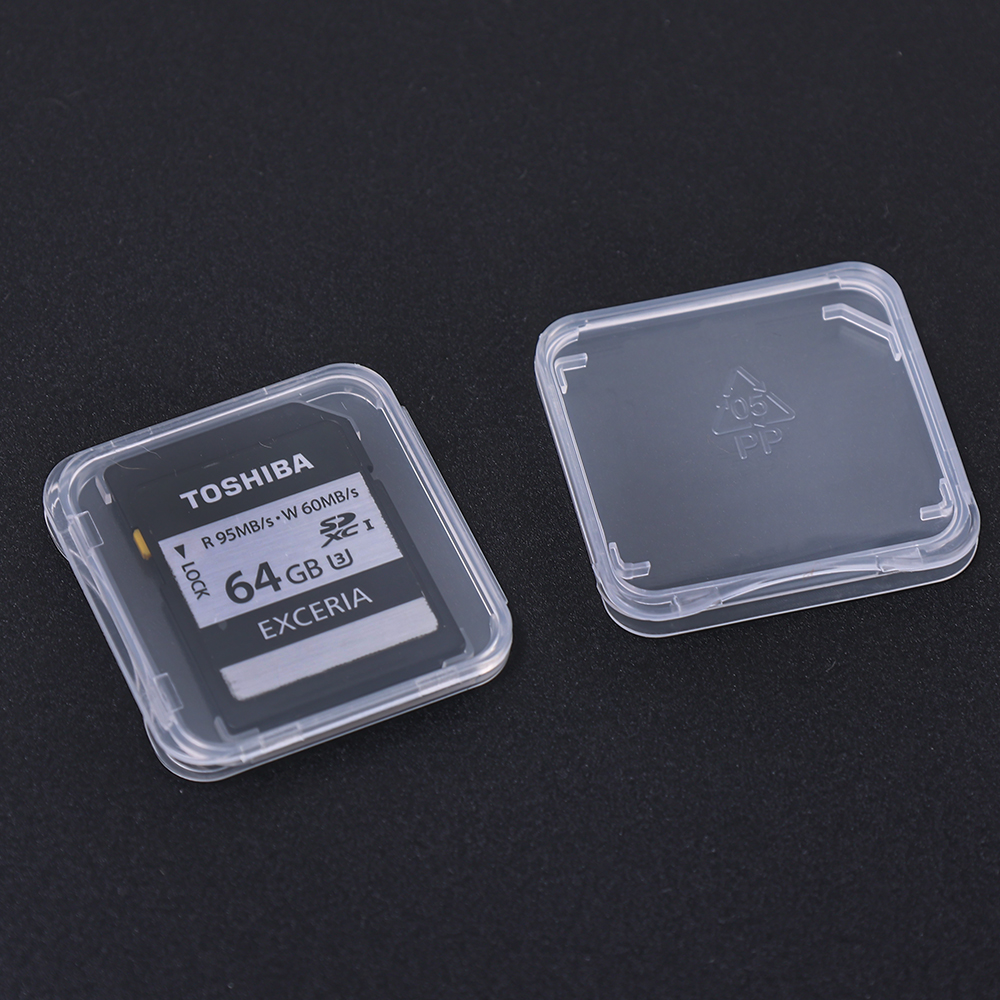 20/10/5/1 pièces Transparent TF/SD cartes mémoire étui de protection support boîtes de rangement Portable Mini clair carte SIM boîte anti-poussière