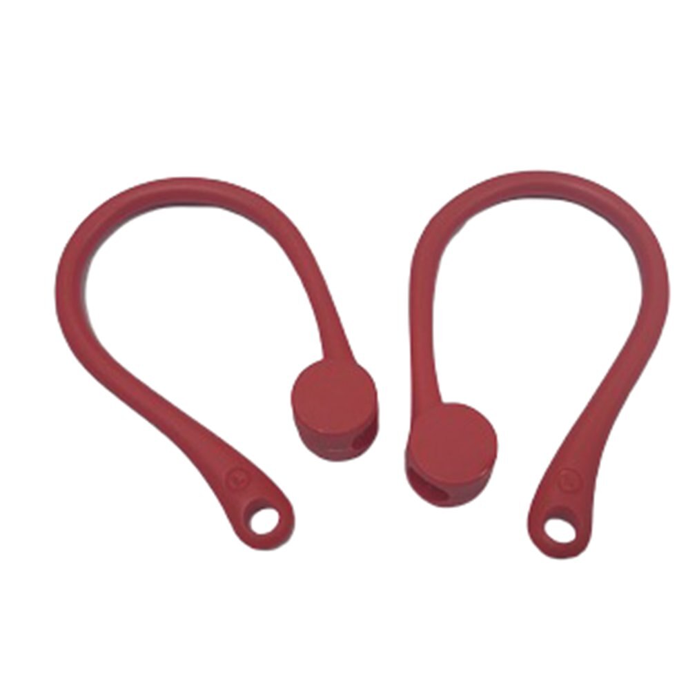 Adequado Para Apple Esportes Fone de ouvido sem fio Anti-Lost Luva de Silicone de Proteção Da Orelha Gancho fone de Ouvido Esportes Gancho: RED
