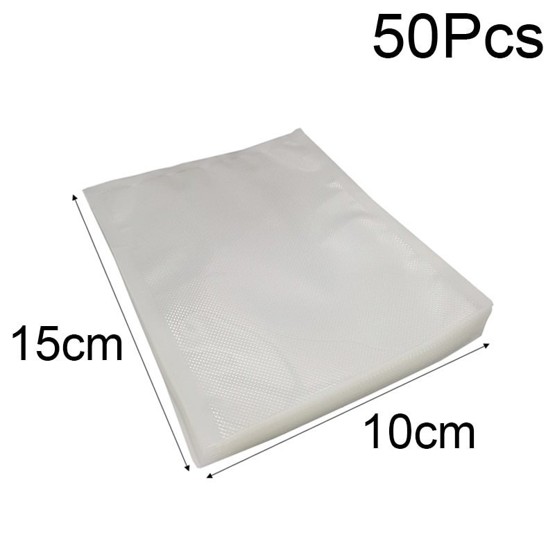 Lebensmittel Vakuum Versiegelung Rollen 12 15 20 25 28 30cm X 500cm Für Saving Vakuum Abdichtung Lagerung Taschen: 10x15cm 50Pcs