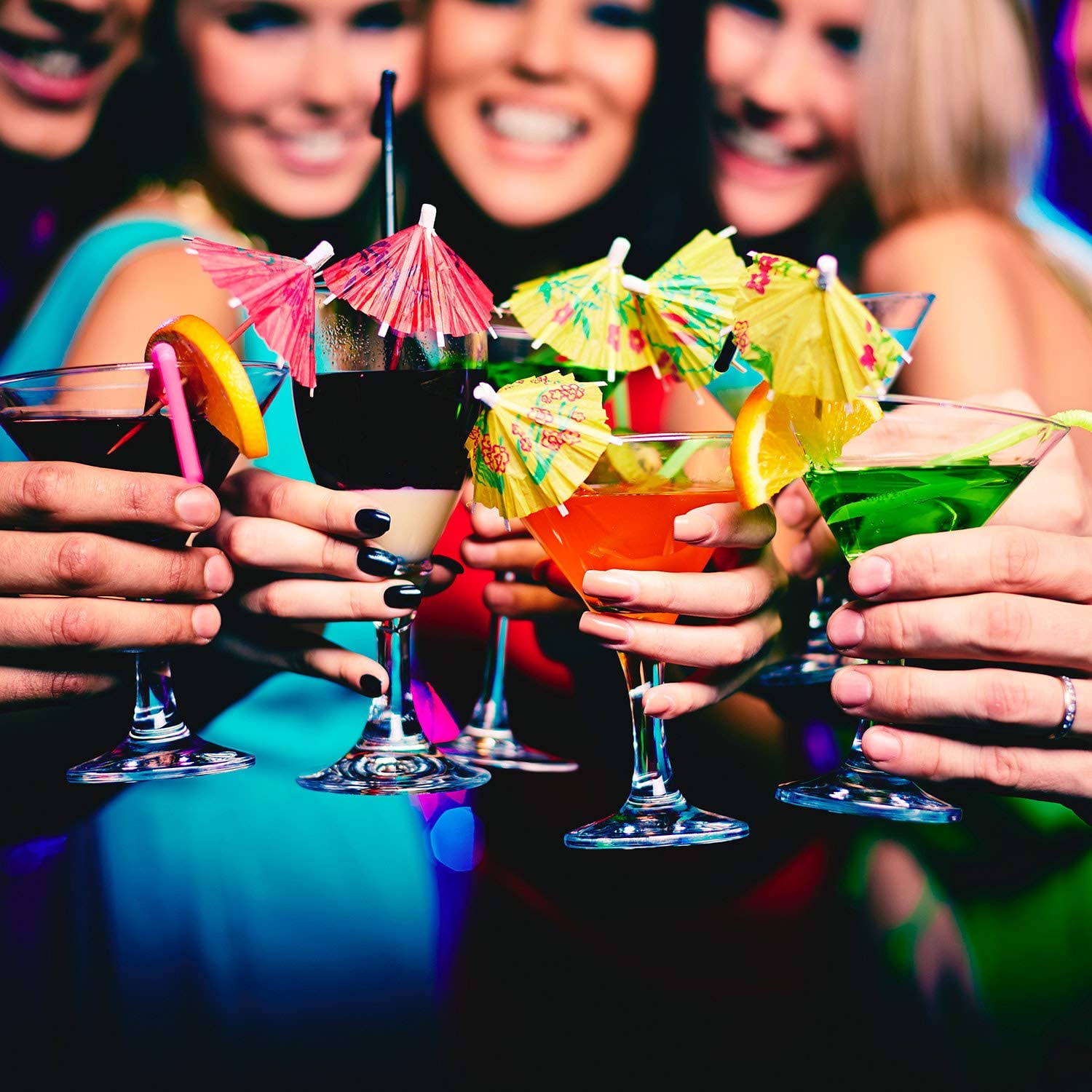 80 Stks/pak Drank Fruit Cake Sticks Mini Paraplu Paper Cocktail Parasols Paraplu Bruiloft Decoratie Verjaardag Feestartikelen