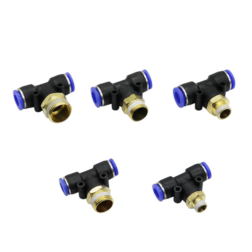 Regulador neumático de flujo de aire 4mm 6mm 8mm 10mm 12mm OD tubo de manguera de Gas ajuste válvula conector 1/8 "1/4" 3/8 "1/2" rosca macho