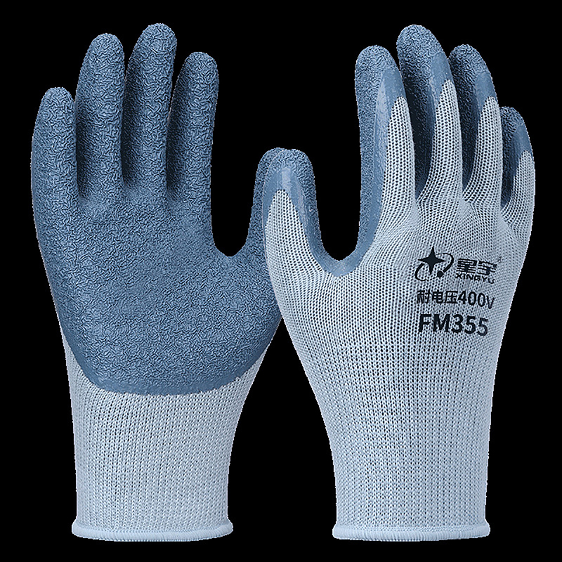 Guantes aislantes de goma para electricista, guante Industrial ultrafino de 400V/1000V para pantalla táctil, soporta voltaje, 1 par