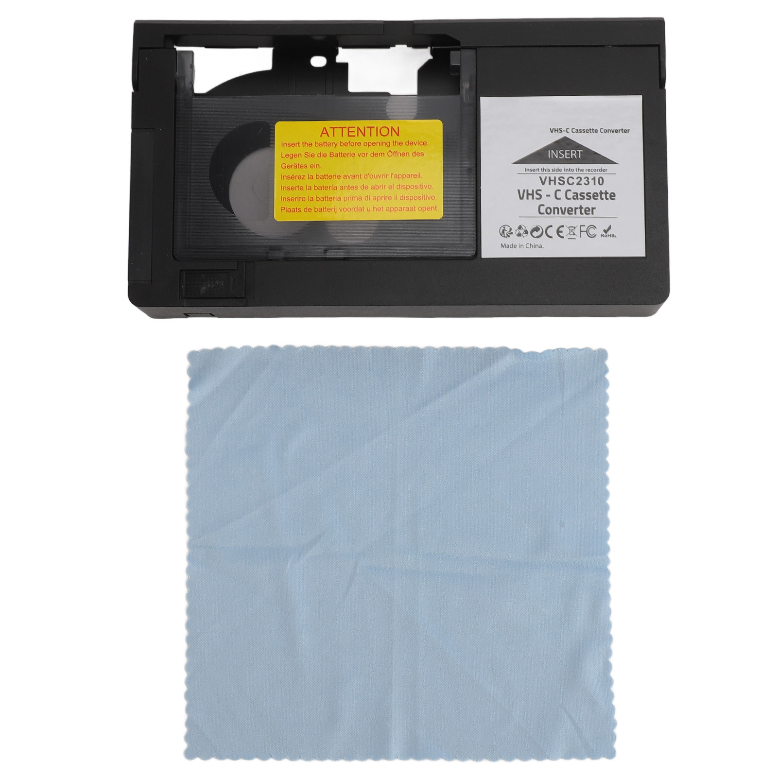 Camcorders Cassette Adapter Playback Recording Video Cassette Adaptor One Key Control for S‑VHS‑C S‑VHS Tapes