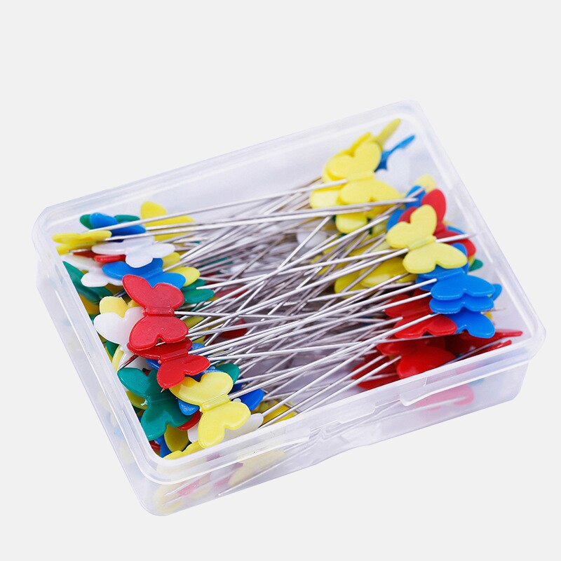 100Pcs Dressmaking Pins Embroidery Patchwork Pins Accessories Tools Sewing Needle DIY Sewing Accessories Stainless Steel Needles: 1 / 100Pcs