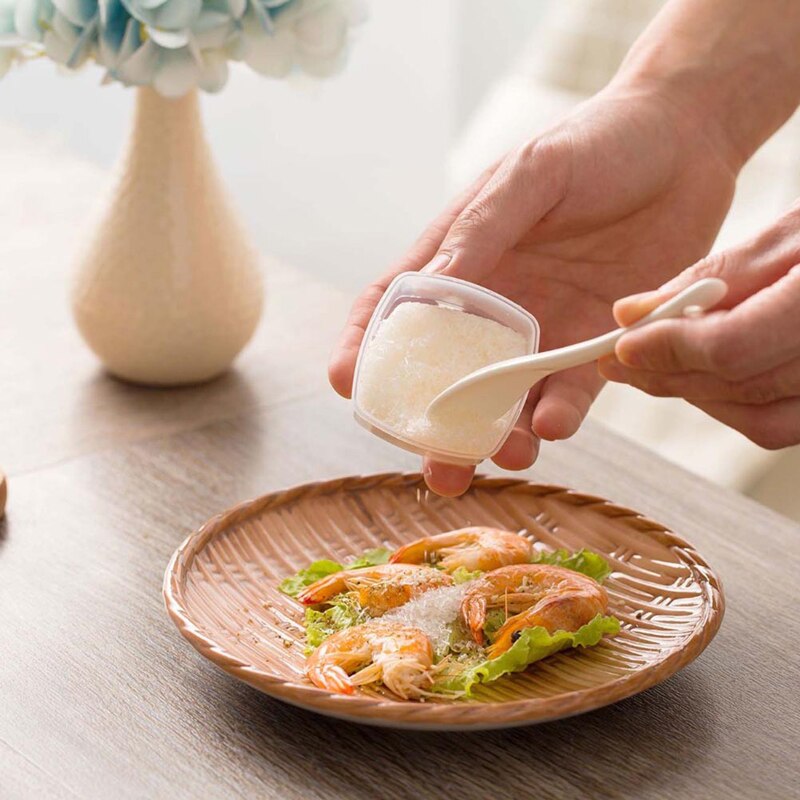 4PCS/Set Mini Portable Seasoning Box Jam Squeeze Bottle Suit Barbecue Seasoning Sauce Bottle Kitchen Transparent Spice Jar