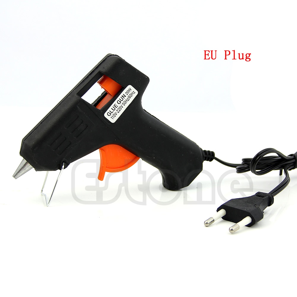 1Pc Art Craft Repair Tool 20W Electric Heating Melt Glue Gun Sticks Trigger EU plug G08 Great Value