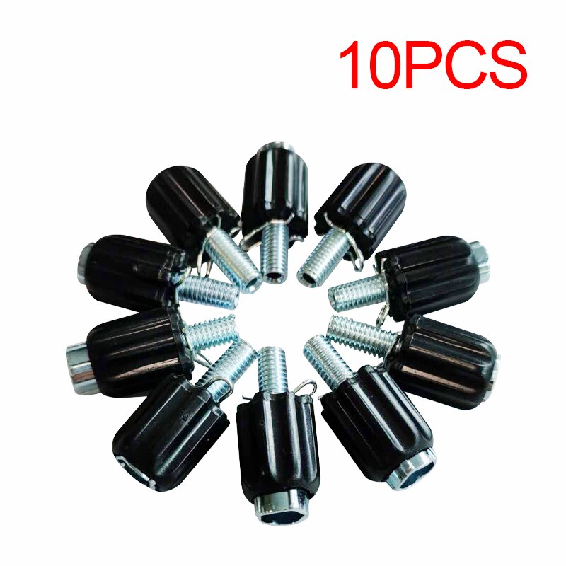 M6*18 m5*10 säätöruuvia polkupyörän jarruvivut säätöruuvi pultti teräsruuvit pyörän jarruvaijerin säätöruuvit: Musta 10 kpl   m5 x 10mm