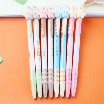 1PCS cute korean stationery star mechanical pencil kawaii school supplies write continuously 0.7MM pencils cute pen