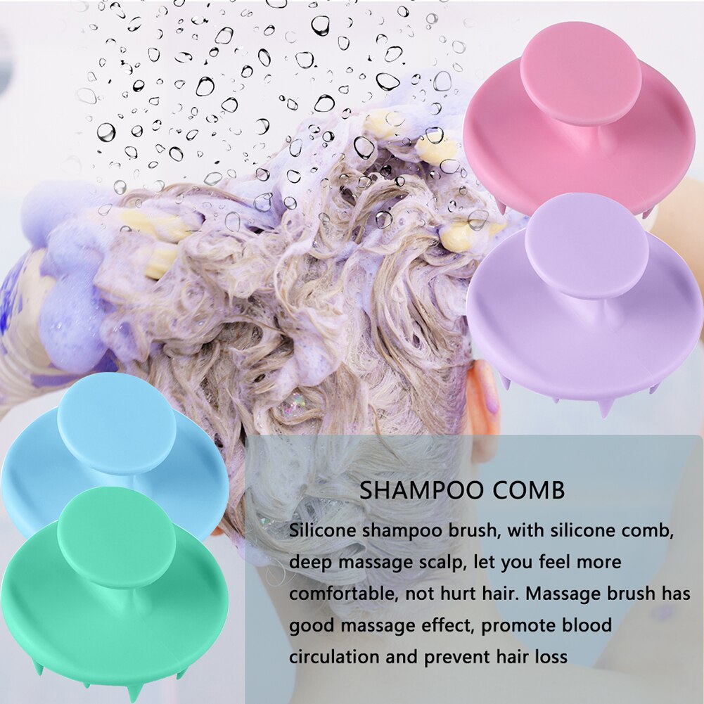 Spazzola per lavaggio capelli doccia in silicone shampoo pettine testa del corpo massaggio del cuoio capelluto pettine doccia bagno terme spazzola per massaggio dimagrante