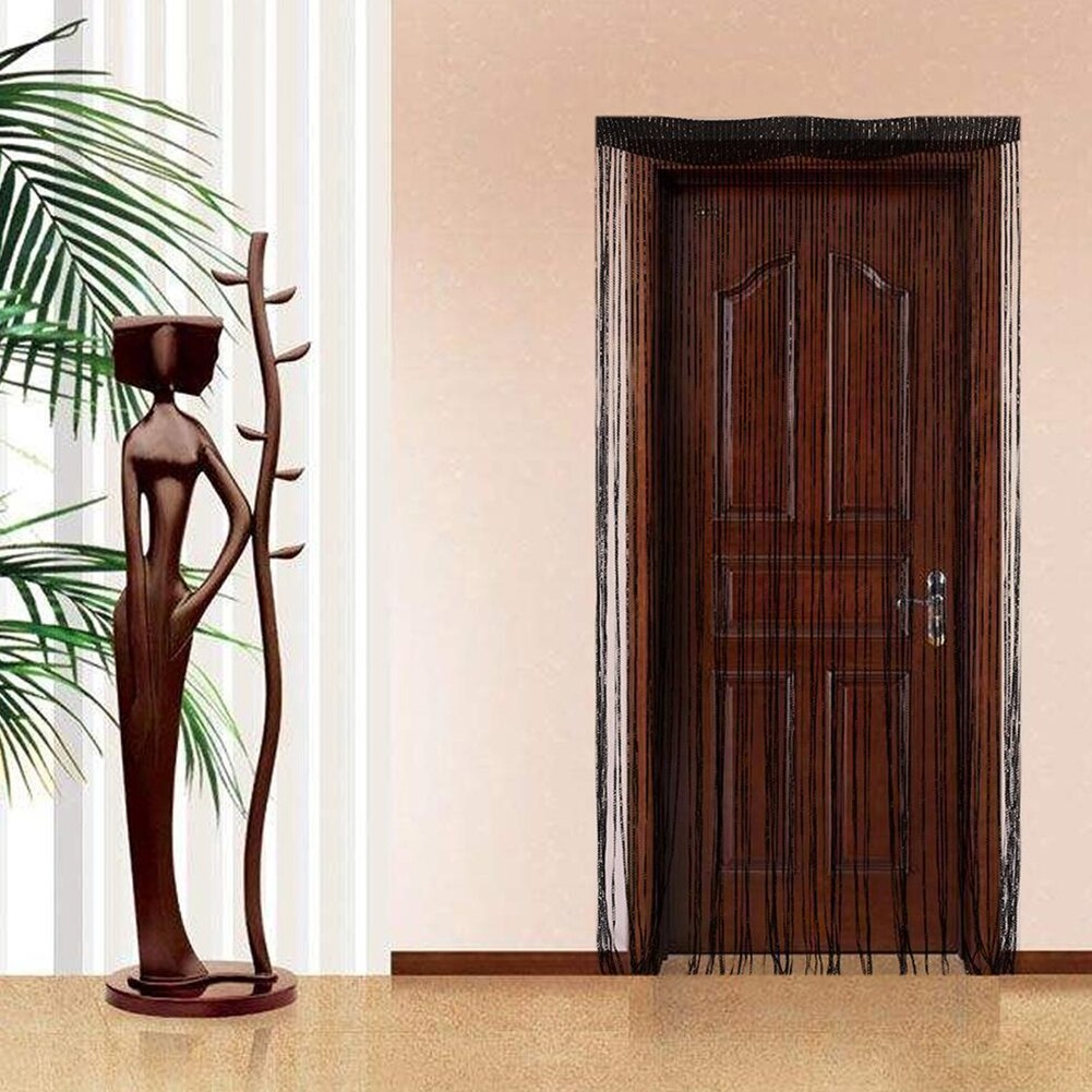 Patio Luxury Fly Screen Home Decor Shiny Fringe Wedding Room Divider Door Hanging String Curtains Bedroom Window
