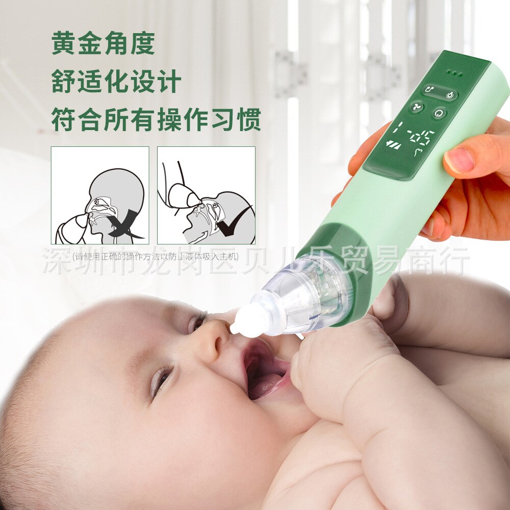 Aspirateur Nasal électrique pour bébé, nettoyeur de nez pour -né, instrument de beauté pour adulte, dissolvant de points noirs, Bab 2 en 1