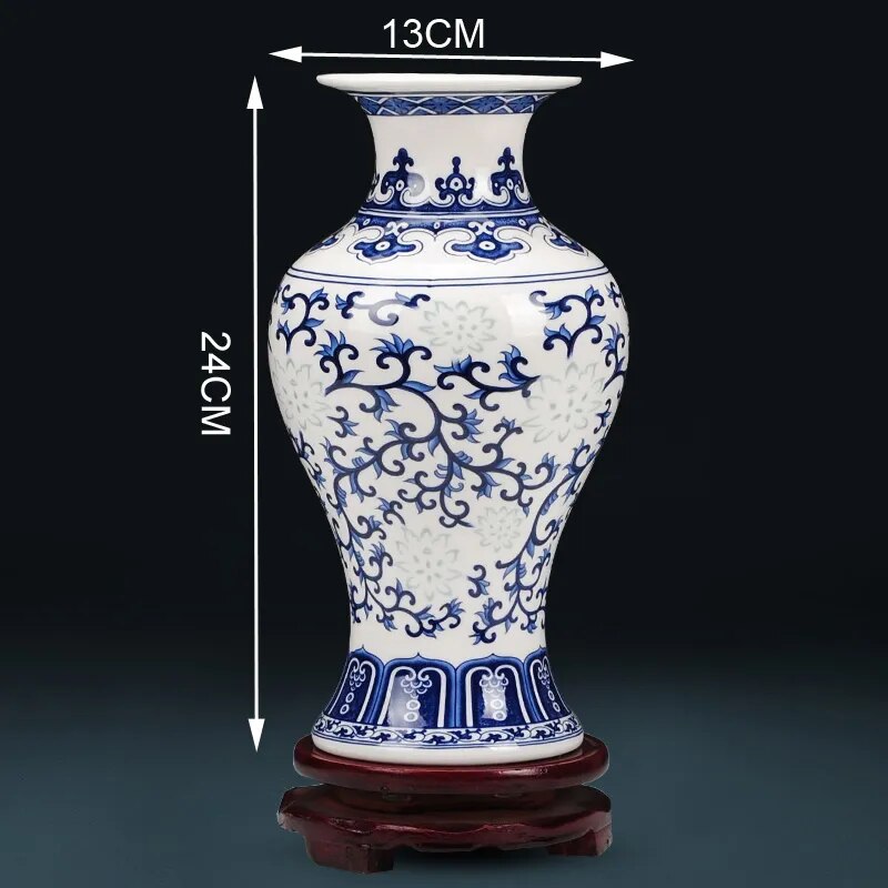 Bone China Flower Vase, Home Decor, Chinese Tradition Vases for Flowers, Ceramic Vase Decoration Home, Living Room: Yellow