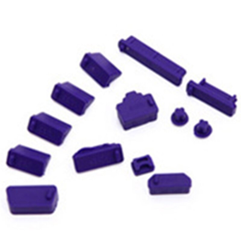 Tope de 13 Uds. Para accesorios de ordenador, protector de puertos USB, cubierta a prueba de polvo, Universal, para portátiles: purple