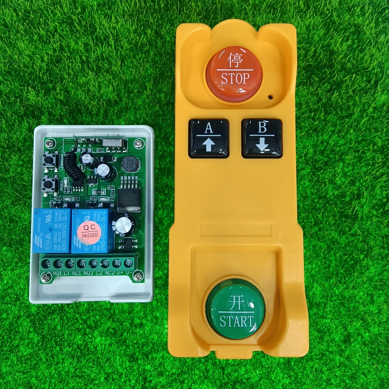 433MHZ Wireless Remote Control 12V 24V 36V 48V DC 2CH Relay RF Receiver Range Waterproof -Proof Transmitter Toggle Latched: WHITE