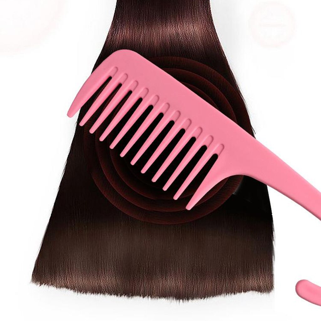 Wide Tooth Comb With Hook Anti-static for Curly Wet Dry Hair Tangle Free