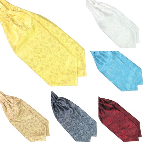 Cravate chaude Ascot cravate hommes cravate Satin auto cravate pour mariage