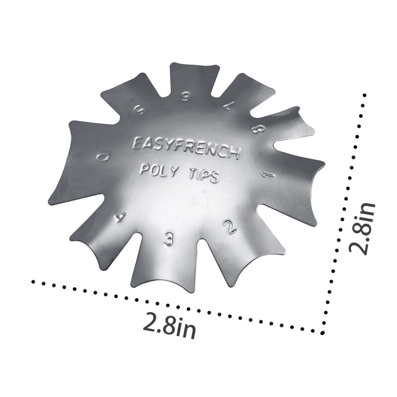 Easy French Tip Line Edge Cutter Stencil Trimmer Tool Smile Shape Clipper Multi-size Styling Forms Nail Art Tools TSLM1