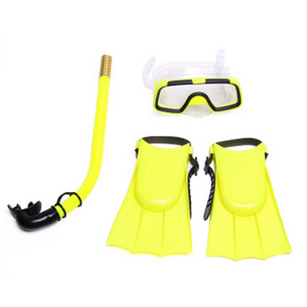 Kids Children Anti Fog Swimming Goggles Glasses Tube Scuba Snorkel for mask Glasses Swimming Pool Diving Webbed Foot Set