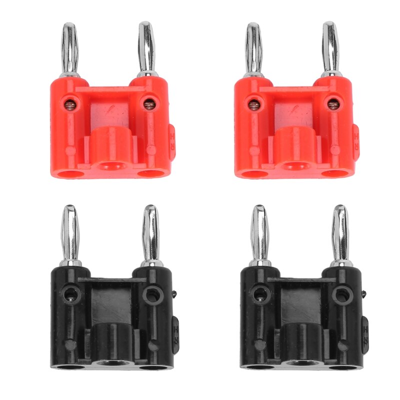 4 stück schraub-doppelbananenstecker-lautsprecheranschlüsse, 436 +  typen