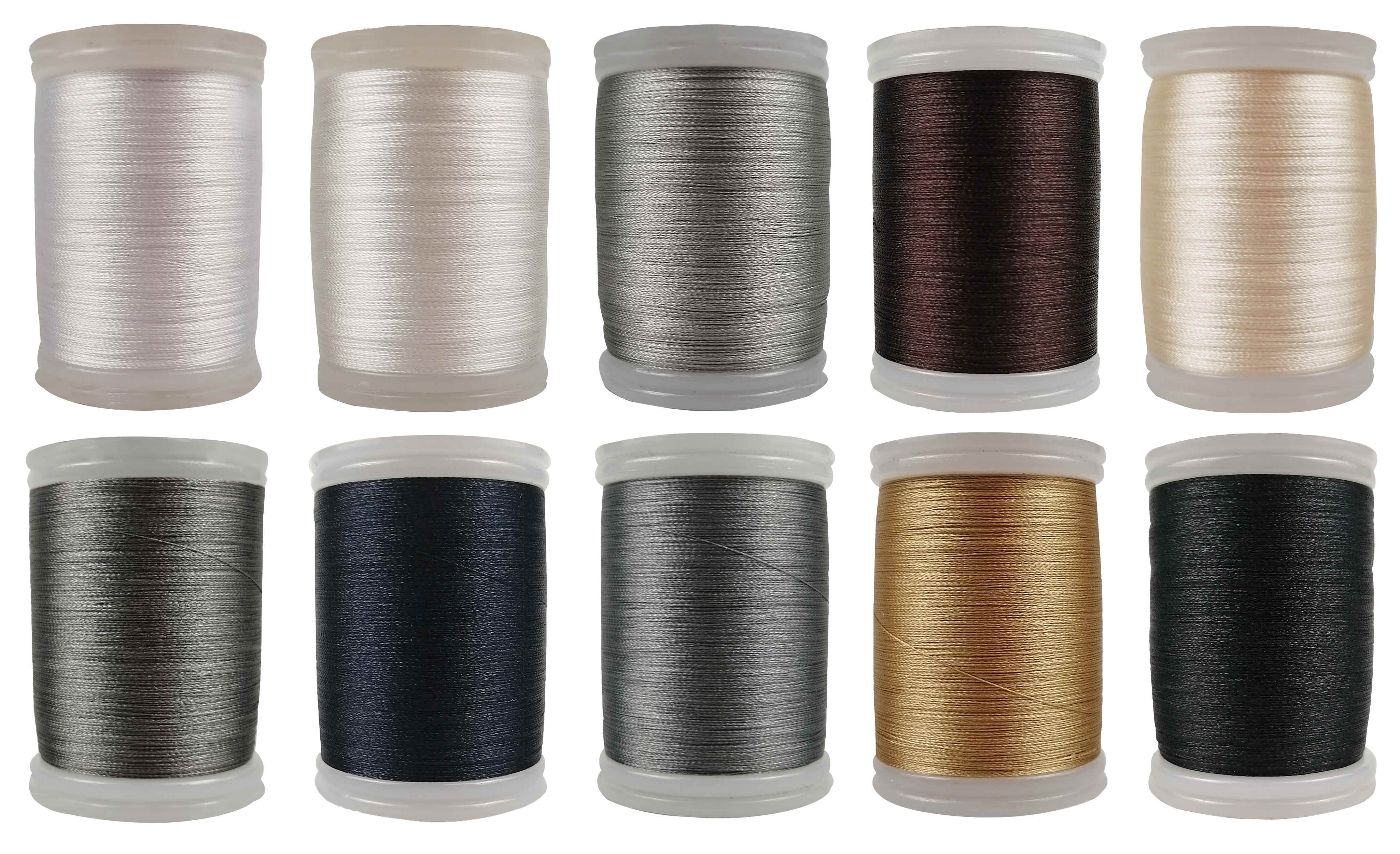 Moon Waves Embroidery Machine Thread 62 Colors Same with Brother Colors Polyester 1000 Yards 40WT 120D/2: 10 grey