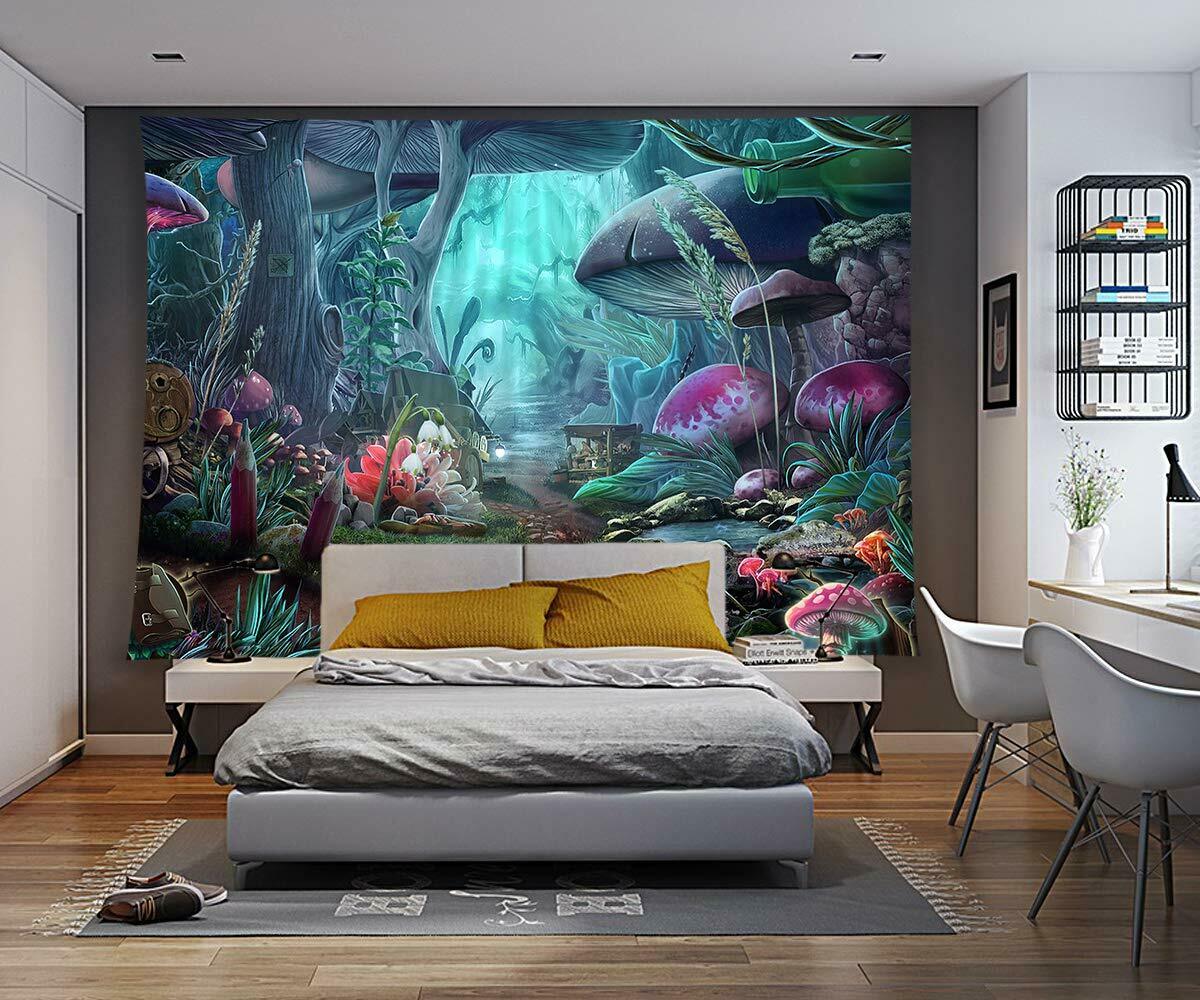 Facy Gedrukt Wandtapijten Psychedelische Mount Monster Tapestry Art Wall Opknoping Thuis Deken Decor Tapestry: 6