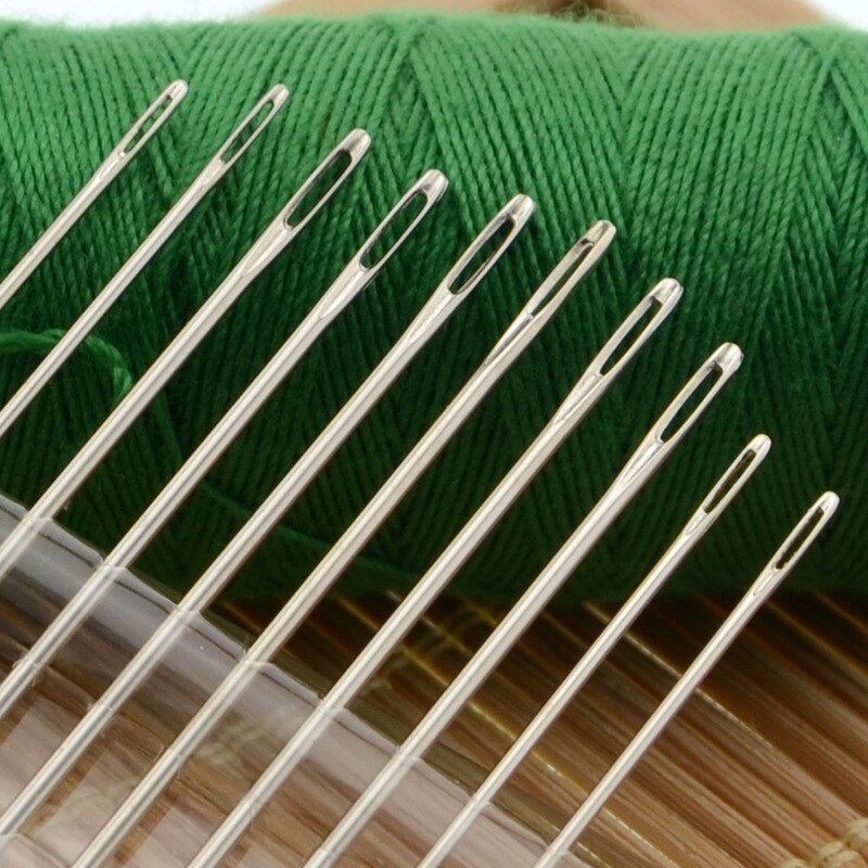 100Pcs/lot Hardness Steel Sewing Needle Stainless Steel Cross Stitch Embroidery Sewing Clothes Needles DIY Crafts