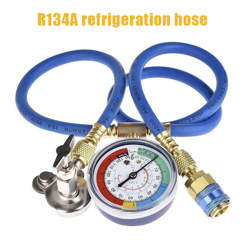 Auto A/C R134A Refrigerant Recharger Hose Low Pressure Gauge Car Air Conditioning: Default Title