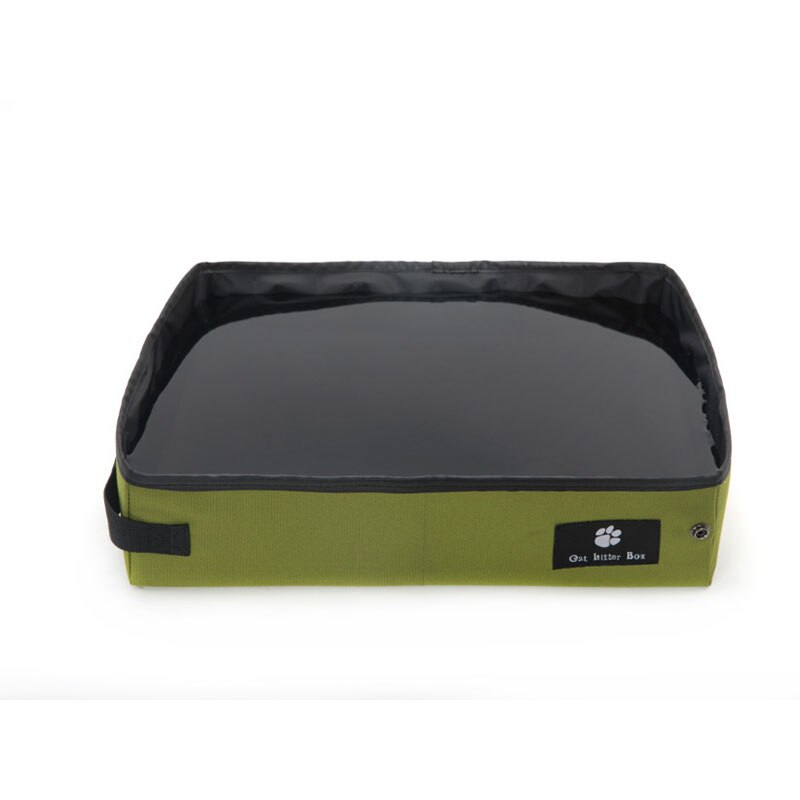 Vovopet Portable Waterproof Cat Litter Cats Litter Box Foldable Outdoor Travel Puppy Cat Training Litter Boxs Pee Pad Tray Clean