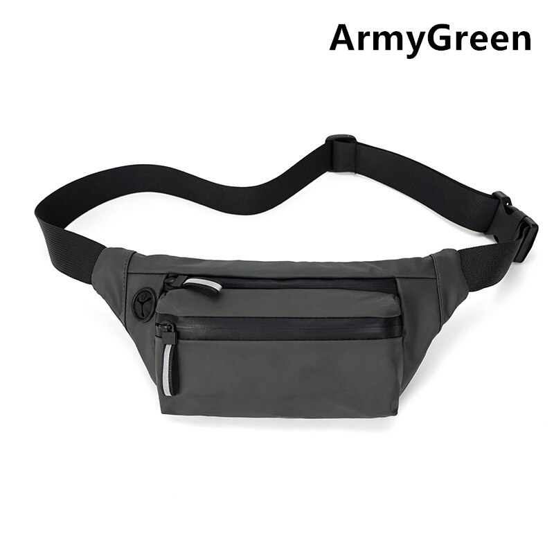 Wasserdicht Mann Taille Tasche Frauen Brust Pack draussen Sport Crossbody-tasche Lässig Reise Männlichen miserabel Gürtel Tasche fanny Pack: Grün