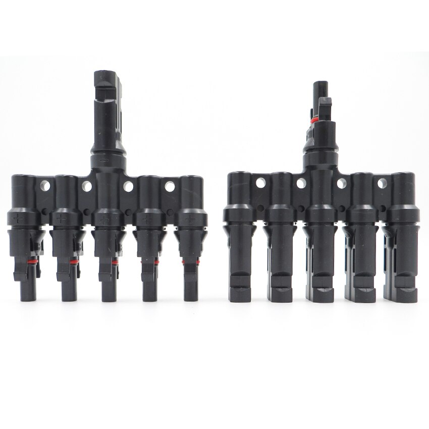 1 Paare x MC4 5 T Stecker männlich und weiblich, MC4 5 Zweig Solar- System Verbinden