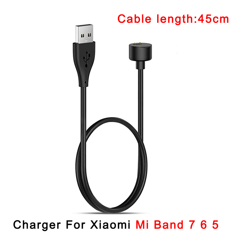 Cargador magnético USB para Xiaomi Mi Band 8, 7, 6, 5, 4, 3, 2, Cable de carga de reloj de pulsera de repuesto, equipo de Cable de carga para reloj inteligente: Azul