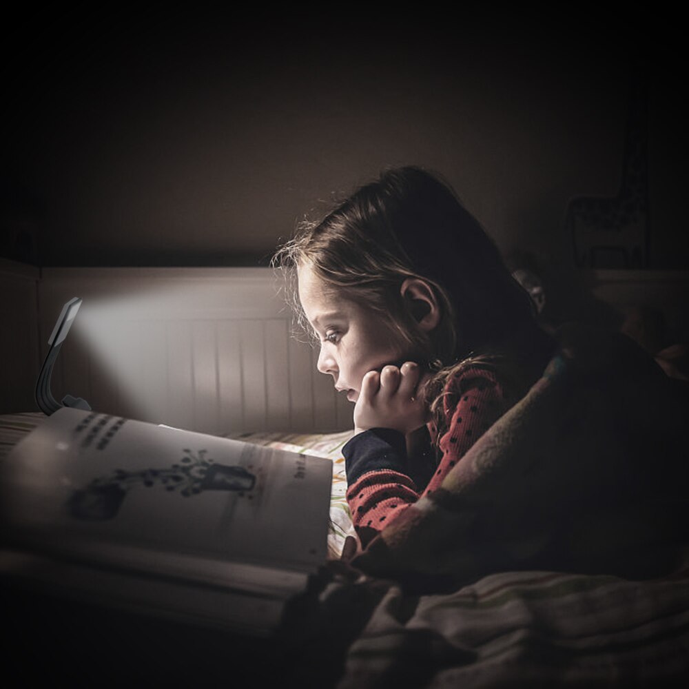 Verstelbare Helderheid, Buigbare Led Boek Licht Met Clip, Night Leeslamp, Usb Oplaadbare Flexibele Boek Licht