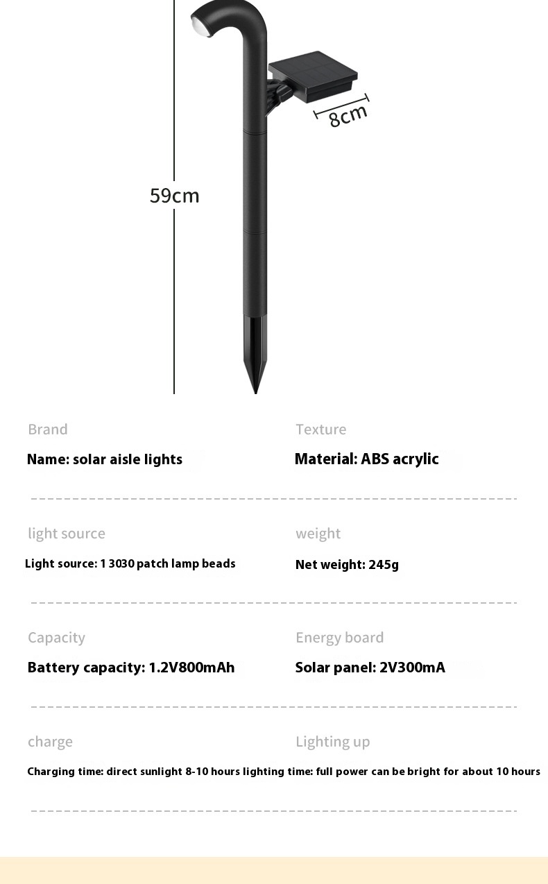 Zonne-gazonverlichting, buitentuindecoratie, vloerlampen op zonne-energie, wegverlichting, zonne-spots